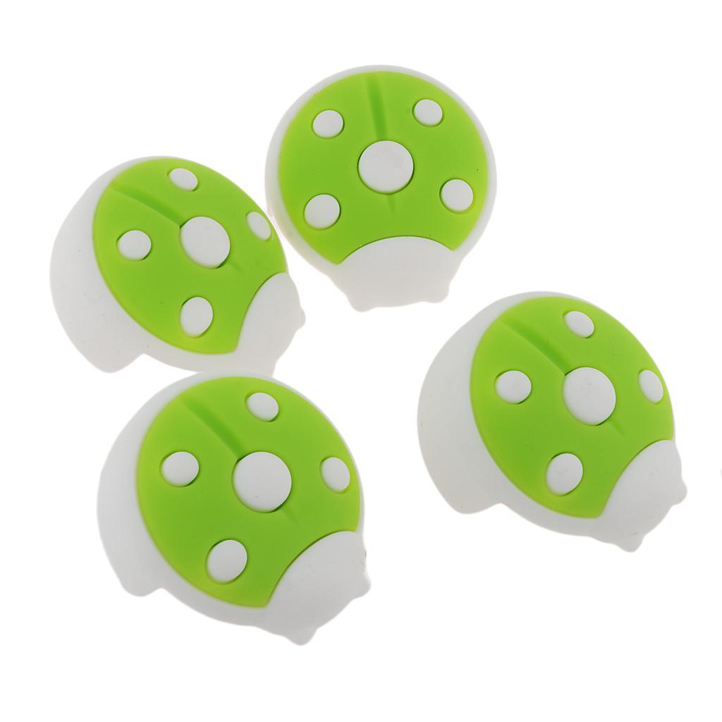 4 PCS Baby Cartoon Ladybug Protector Edge Safety Glass Table Desk Cushion Guard Bumper