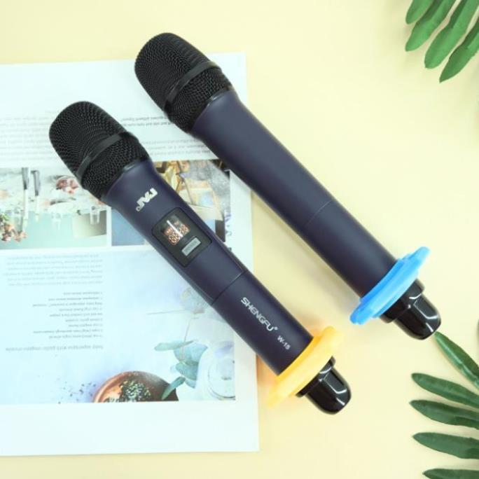 Bộ 2 Microphone không dây W 15 JVJ đa năng cao cấp - Hàng chính Hãng