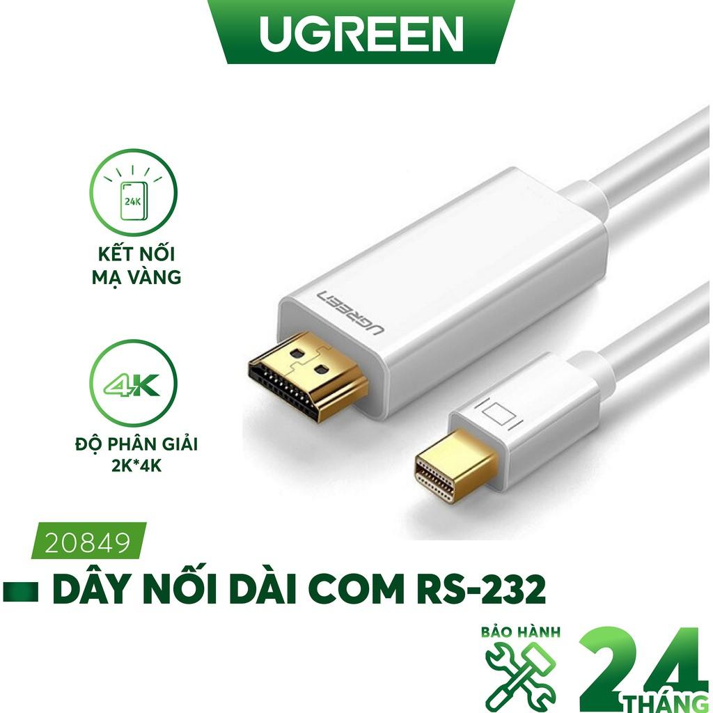 Cáp chuyển đổi mini DisplayPort sang HDMI chính hãng UGREEN MD101 hỗ trợ 4K - Hãng Chính Hãng