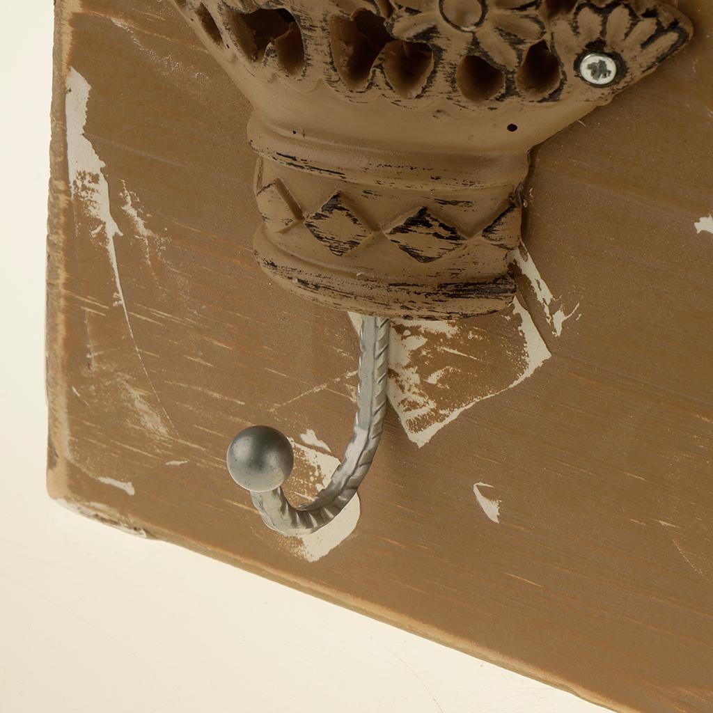 Wall Mount Coat Hooks, Coat Hooks 3 Hooks Wooden For Coat Robe Hat Hooks