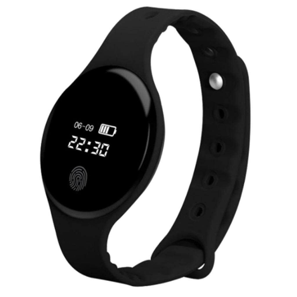 Waterproof IP67 Smartwatch Wristwatch Fitness Tracker Heart Rate Monitor Pedometer, For IOS Android, 0.66inch OLED Color Screen