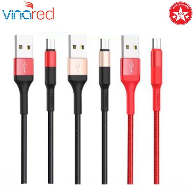 Cáp Sạc MicroUSB Hoco X26 2A Dài 1M - Hàng Chính Hãng