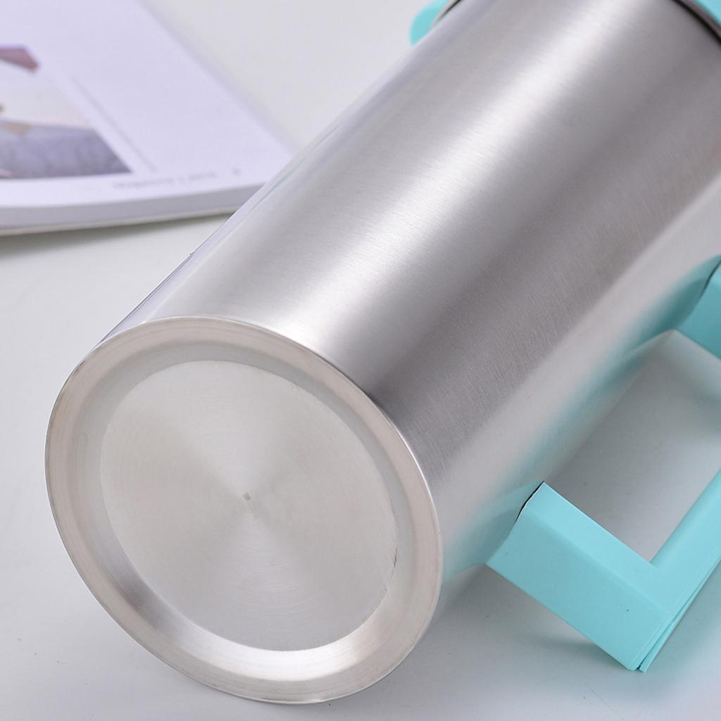 2 Pcs Stainless Steel 1.8L Water Pitcher Green Jar Kitchen Restaurant Cafe