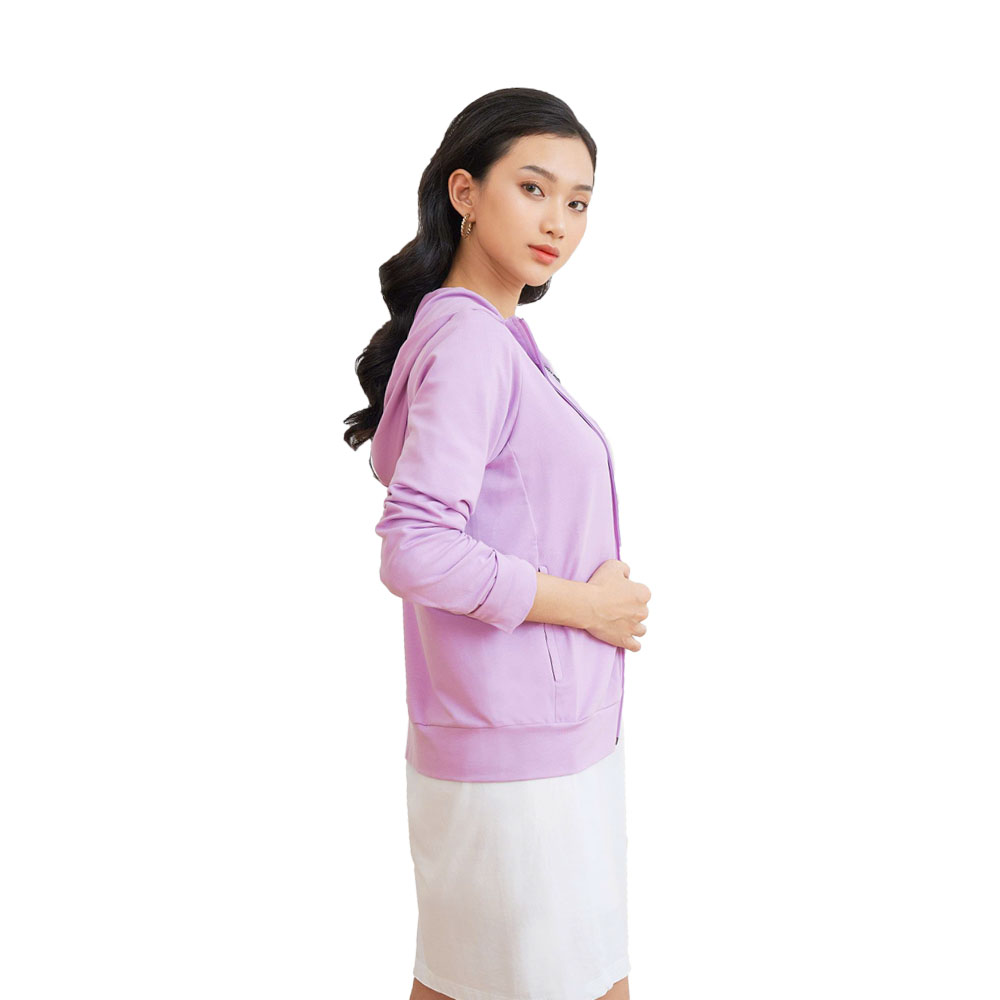 N&amp;MCLUB Áo Khoác Nữ chống nắng màu tím tay dài 2103050