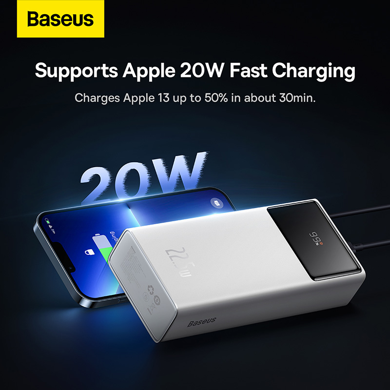 Pin Sạc Dự Phòng Baseus Star-Lord Digital Display Fast Charge Power Bank 20.000/30.000 mAh (Phiên bản quốc tế) (Hàng chính hãng)