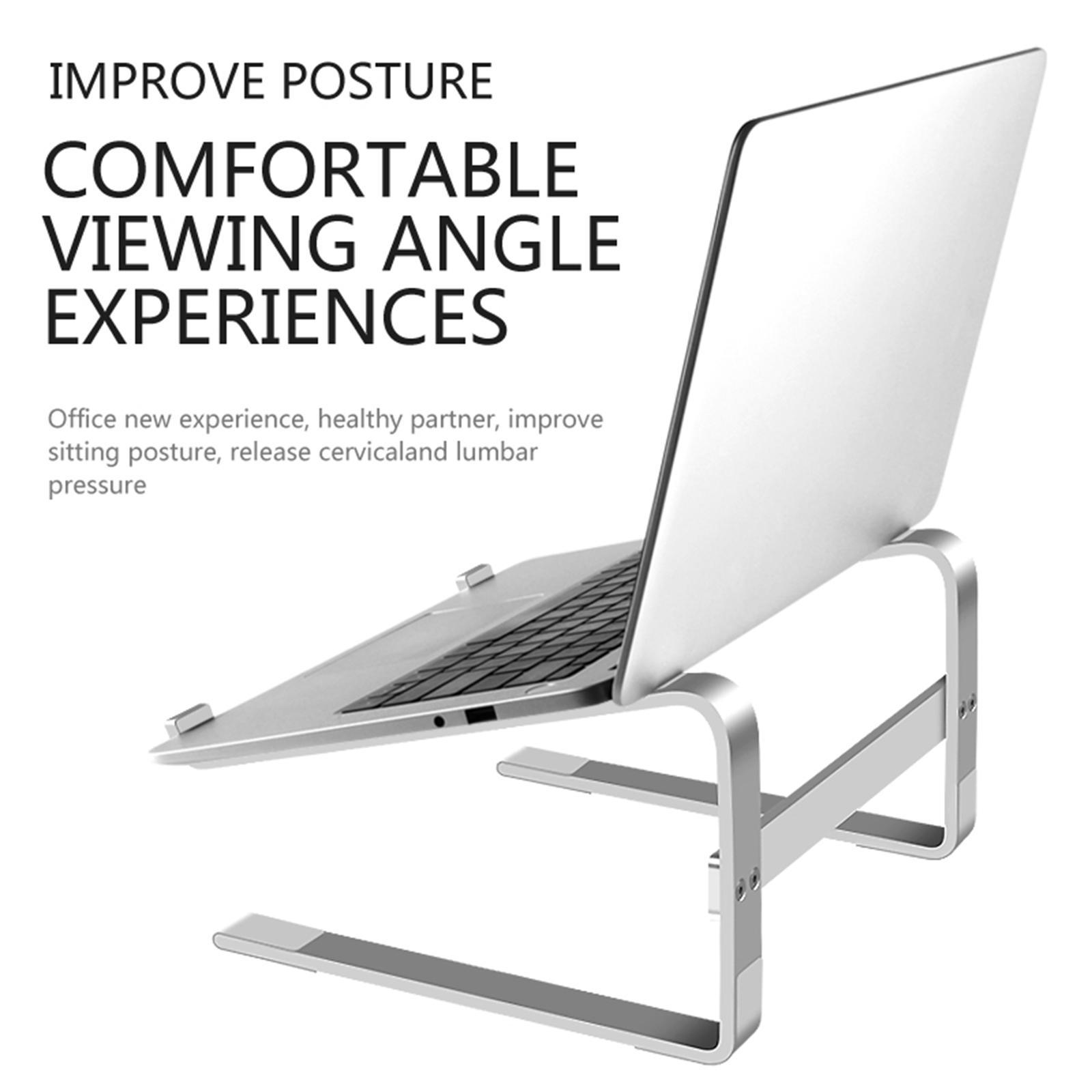 Aluminum Laptop Stand Desktop Holder Office Support -18 Inches