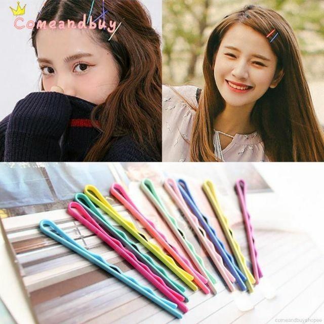 PVN26829 Set 6/10 Kẹp Tóc Kẹp Tăm Màu Sắc Hàn Quốc T2