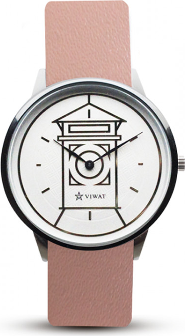 Đồng hồ nữ dây da Viwat Sài Gòn VW-119S ( 28mm) Hồng nhạt