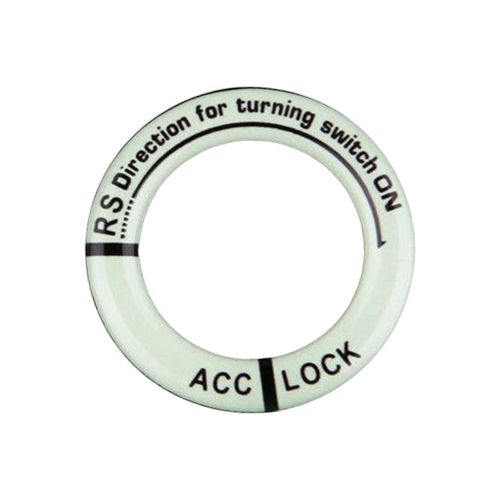Universal Ignition Switch Decoration Rings Glow in The Dark luminous