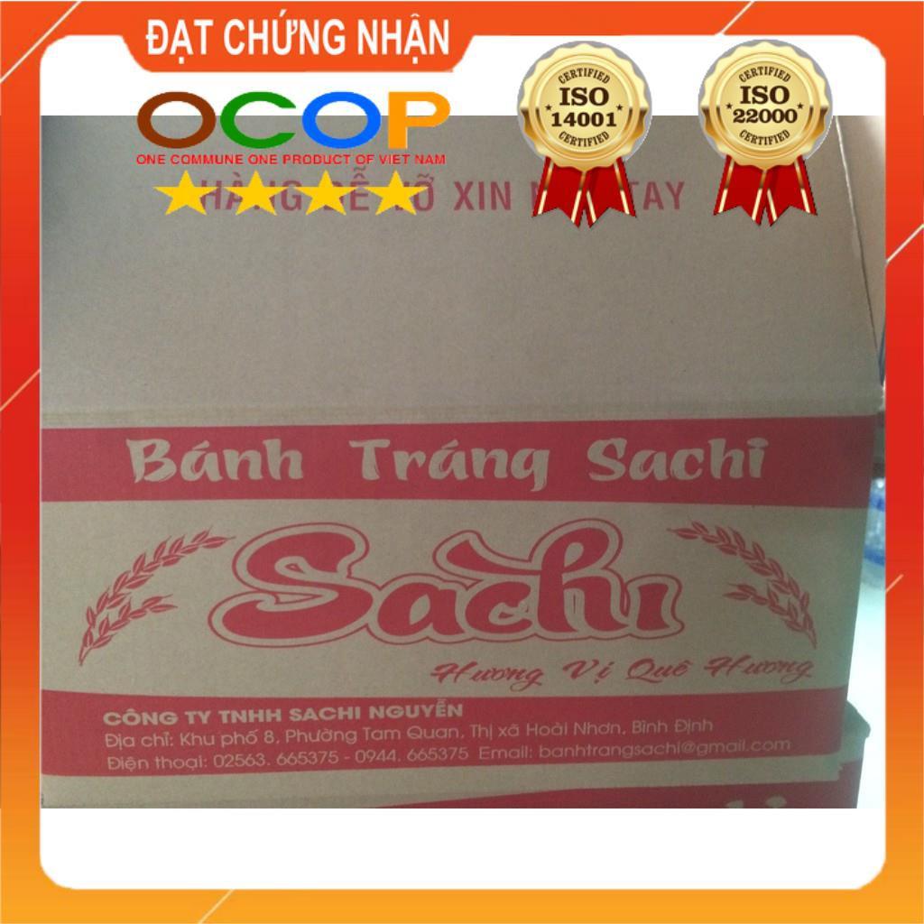 Thùng 50 Gói Loại 75Gram, Bánh Tráng Gạo Mè Nướng Sẵn Sachi