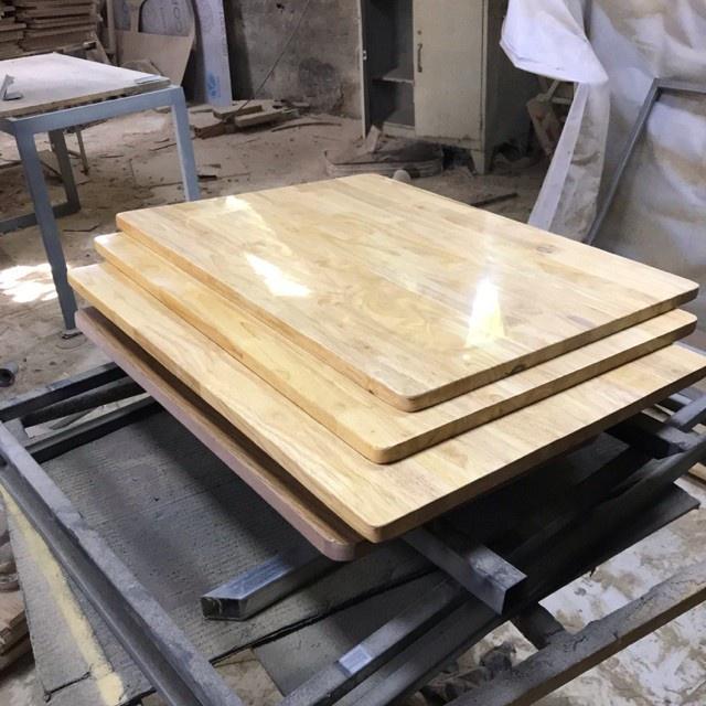 Mặt bàn gỗ cao su tự nhiên 60x80 loại dày 18mm FREE