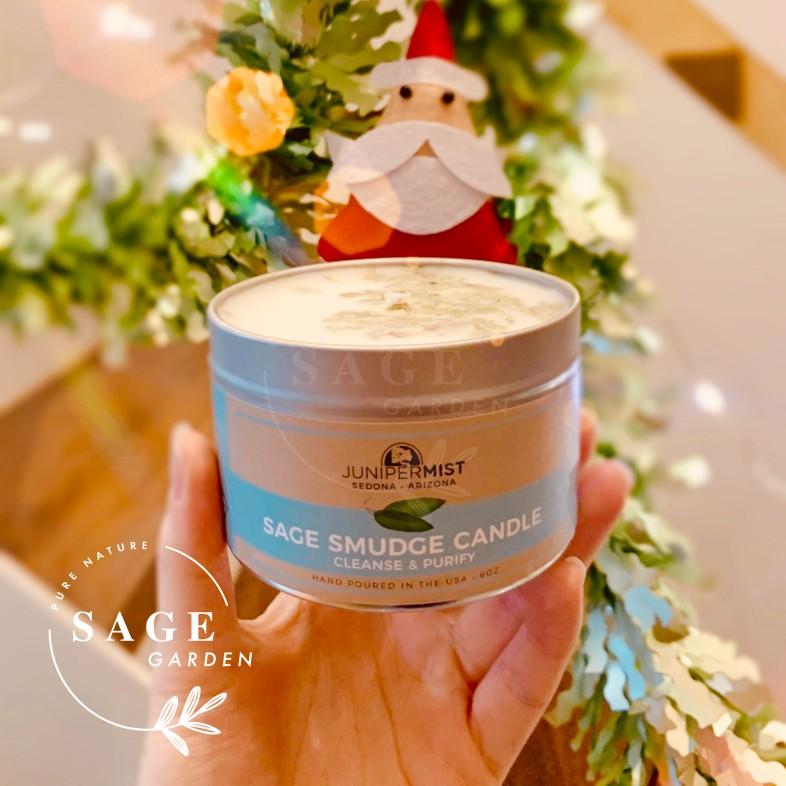 NẾN THANH TẨY NĂNG LƯỢNG TIÊU CỰC JUNIPER MIST (Sage Smudge Candle)_SAGE GARDEN