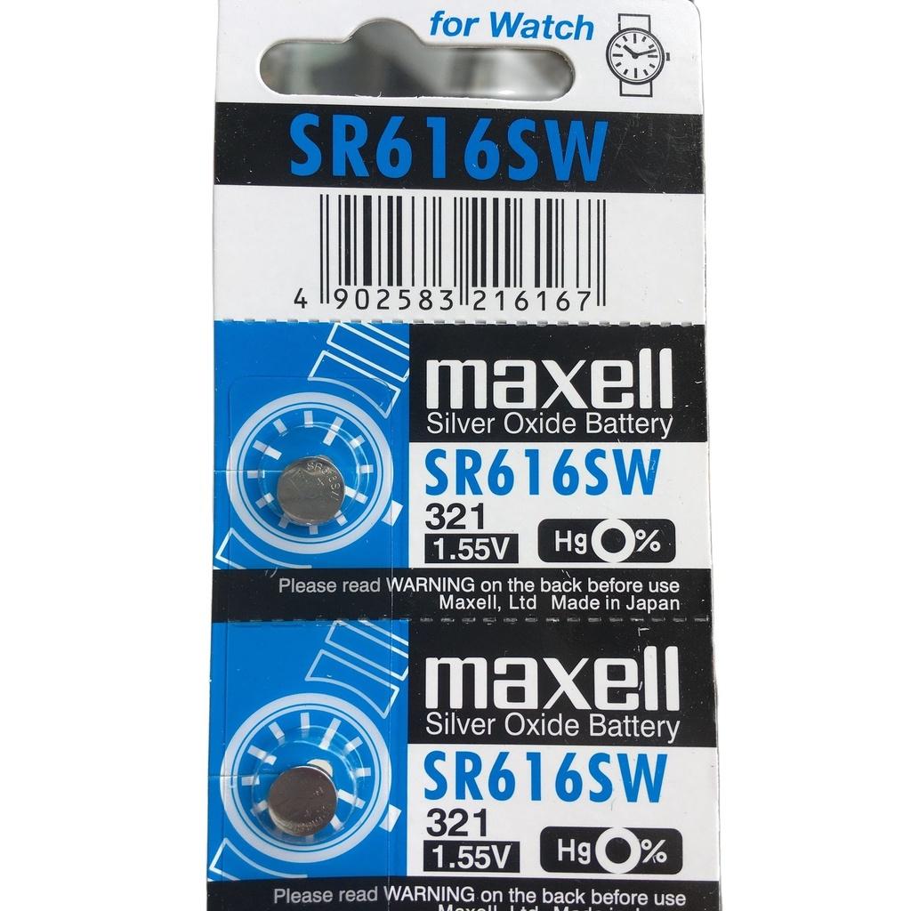 Pin Đồng Hồ Maxell SR616SW 321 1.55V Nhật Bản