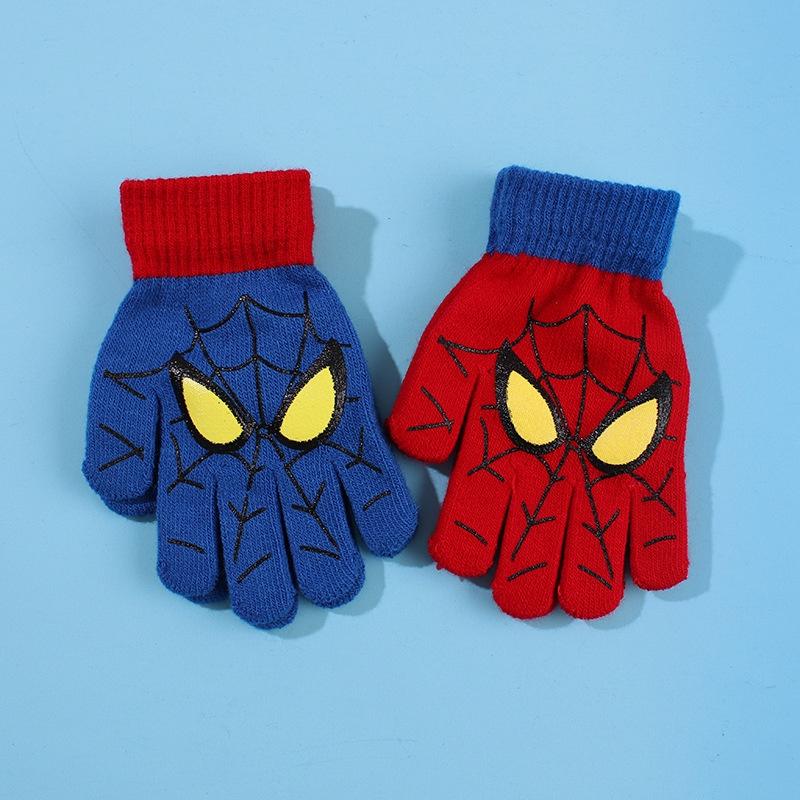 Gang tay len dệt kim hình SIÊU NHÂN NHỆN (SPIDER MAN), phù hợp cho bé từ 3- 10 tuổi