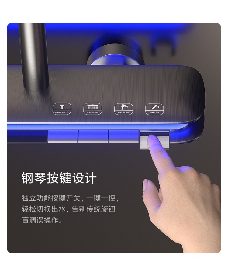 Sen cây hiển thị nhiệt độ màu ghi xám cao cấp