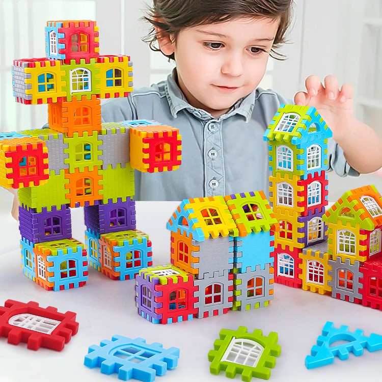 Đồ chơi lắp ráp lego mô hình ngôi nhà 210 miếng ghép cho bé trai gái xếp hình thông minh, quà tặng sinh nhật cho bé