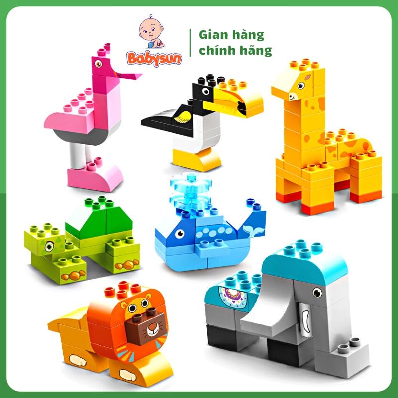 Mô hình lắp ráp con vật 3D, đồ chơi xếp hình sáng tạo 102 chi tiết