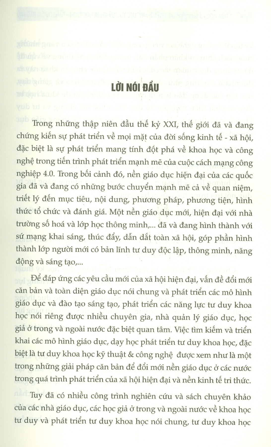 KHOA HỌC TƯ DUY VÀ PHÁT TRIỂN NĂNG LỰC TƯ DUY KHOA HỌC TRONG GIÁO DỤC &amp; ĐÀO TẠO