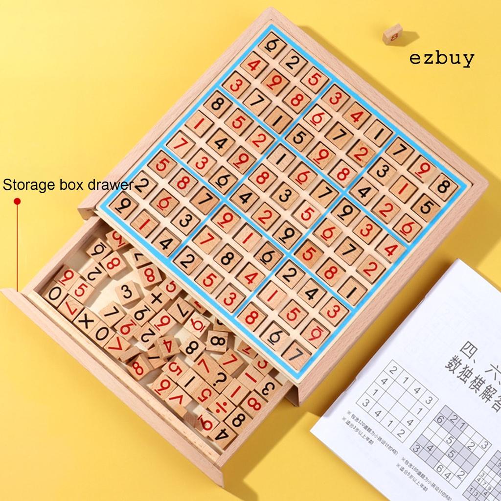 Bộ Đồ Chơi Sudoku Giải Đố Bằng Gỗ Cho Bé