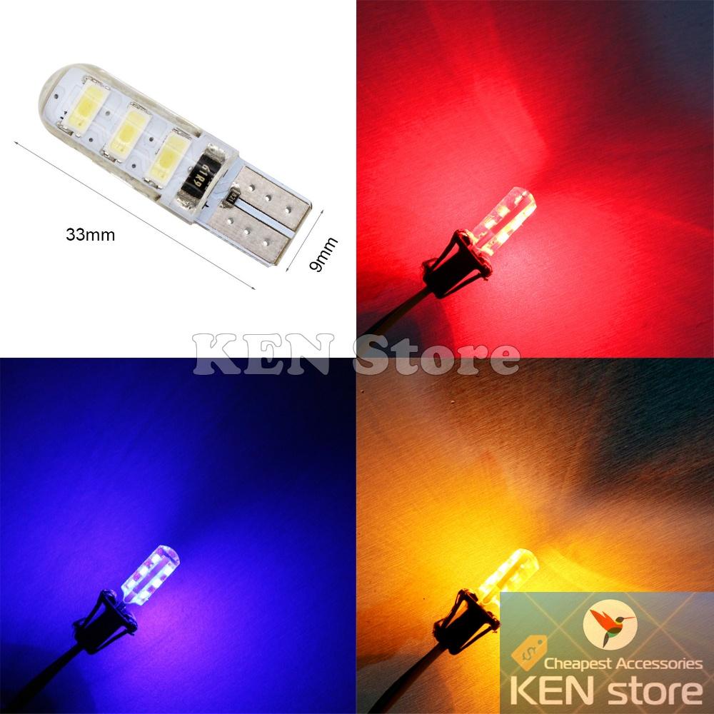 Bóng LED T10 đèn xi nhan, đèn demi 6 chip smd 5730