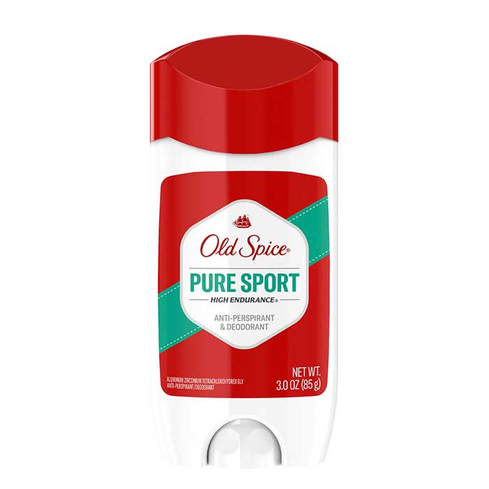 Lăn sáp khử mùi Old Spice Pure Sport 85g (sáp trắng) Antiperspirant &amp; Deodorant-màu trắng nắp đỏ( không xuất hóa đơn đỏ )