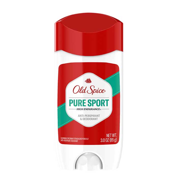 Lăn sáp khử mùi Old Spice Pure Sport 85g (sáp trắng) Antiperspirant &amp; Deodorant-màu trắng nắp đỏ( không xuất hóa đơn đỏ )