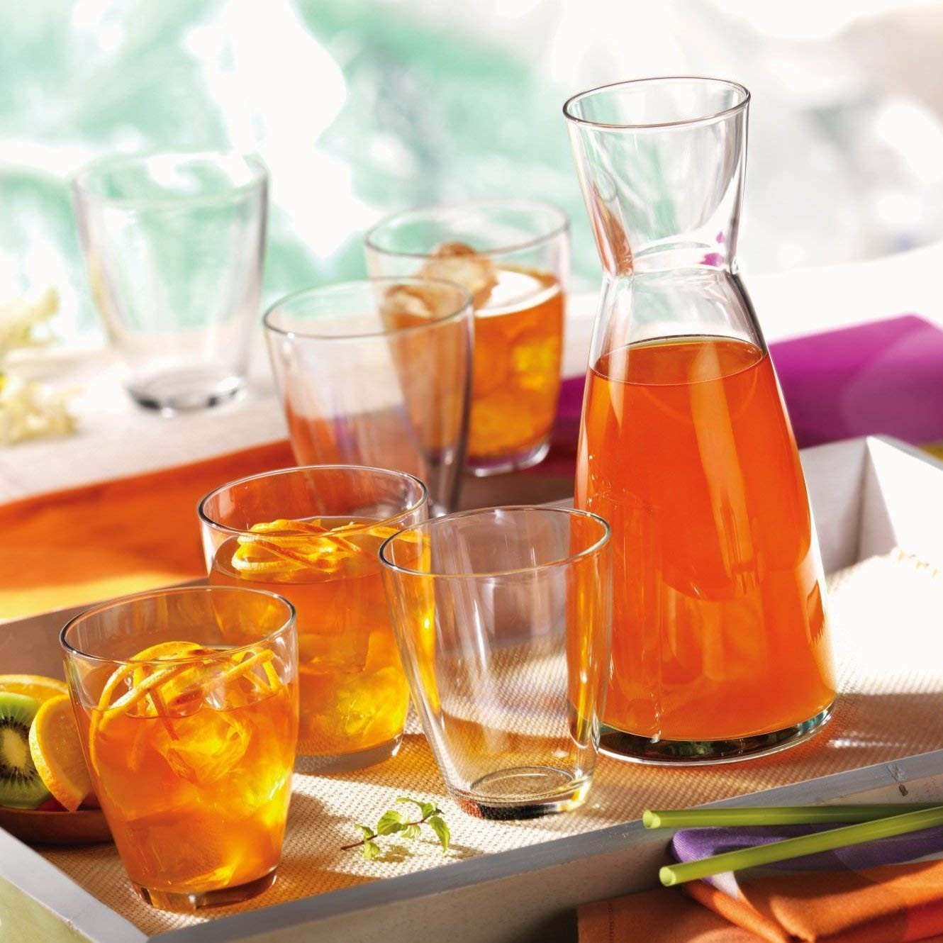Bình Thủy Tinh Đựng Rượu Vang Decanter Chai Thủy Tinh Đựng Nước Ép Sữa Tươi Dung Tích 500 ml, Bormioli - Sản Xuất Tại Ý