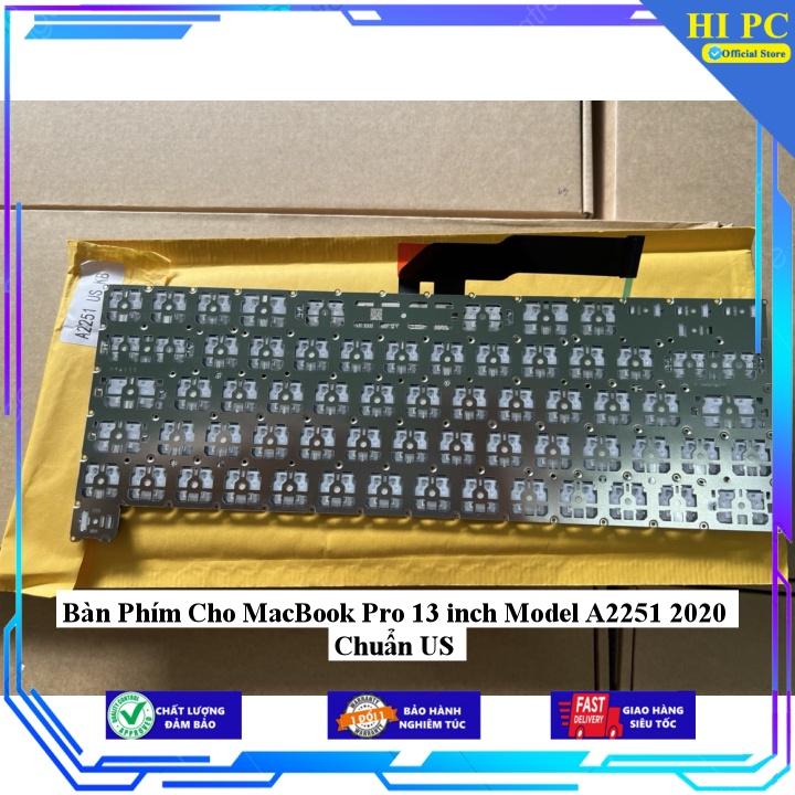 Bàn Phím Cho MacBook Pro 13 inch Model A2251 2020 Chuẩn US - Hàng Nhập Khẩu