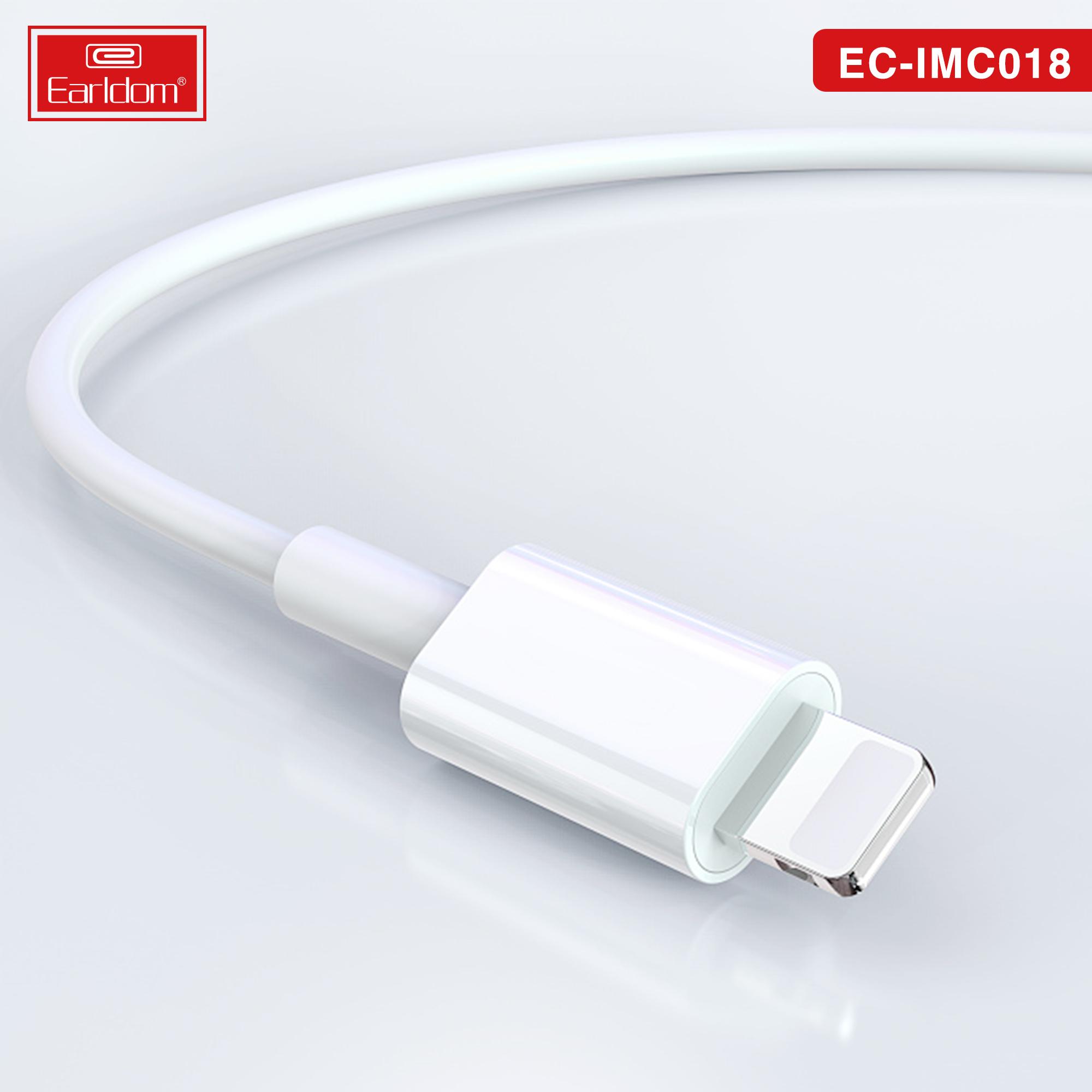 Cáp Sạc 3 Đầu Chính Hãng Sạc Nhanh 3A EARLDOM IMC-018 Dài 1,2M TÍch Hợp 3 Đầu Type-C, Lightning, Micro | Hàng Chính HÃng