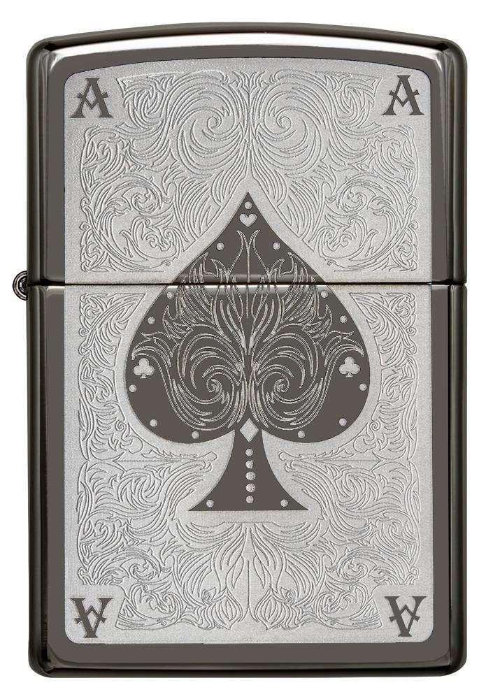 Bật Lửa Zippo Ace Filigree Black Ice 28323