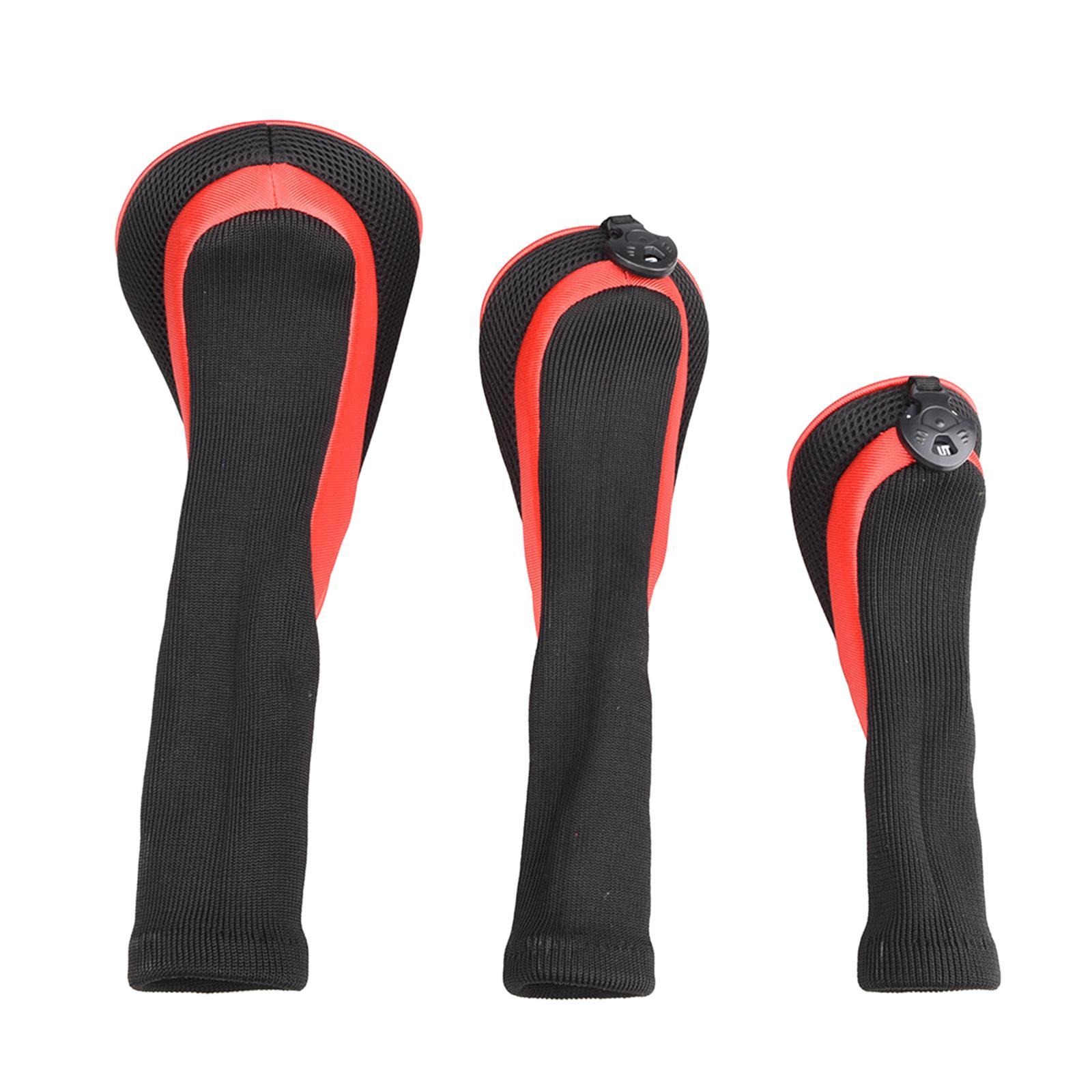 Golf Club Head Cover 1, 3 4 5 7 X Driver Fairway Woods Headcovers, Hybrid Head Cover Set with Interchangeable Tags Fits Fairway and Driver Clubs
