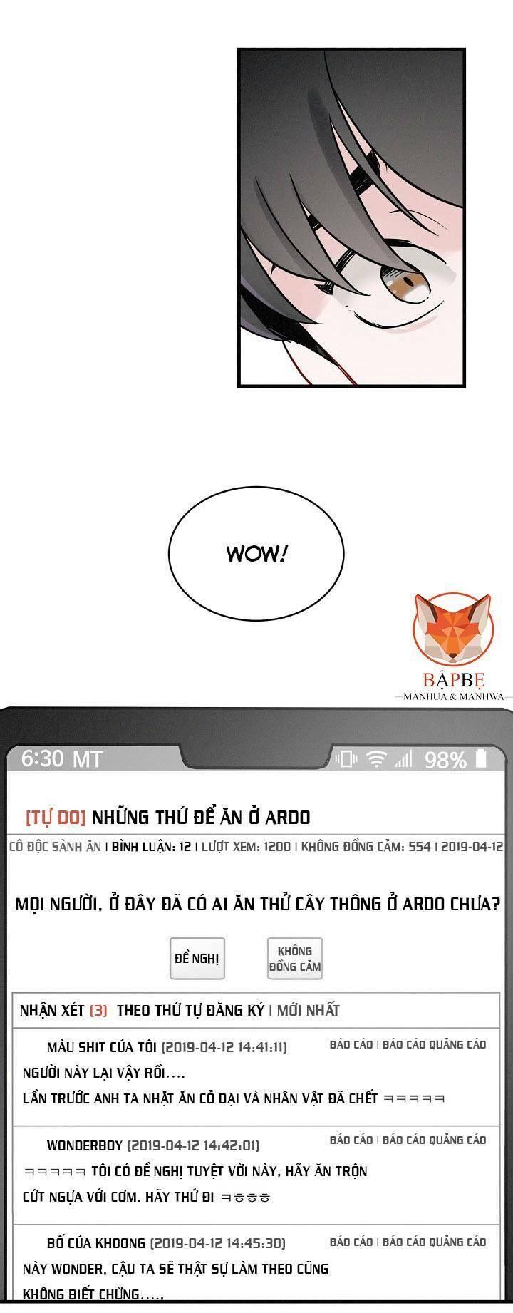 tôi lên cấp chỉ bằng cách ăn chapter 4 62