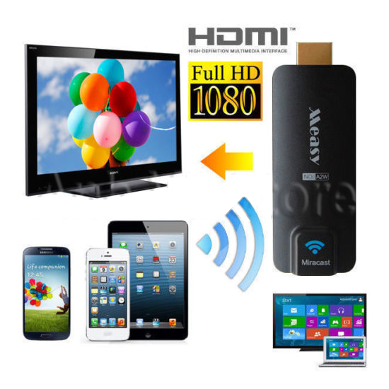 HDMI không dây Dongle Measy A2W cho Điện thoại, Máy tính bảng ra Tivi