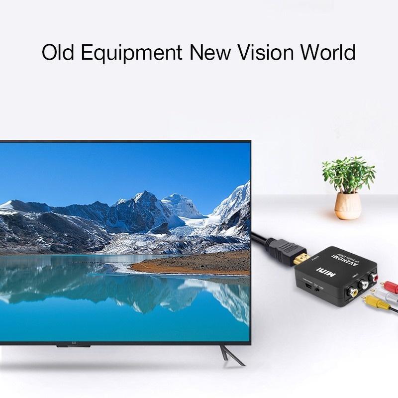 Đầu Chuyển Đổi Cổng HD 1080P Sang Cổng RCA AV Sang HDMI CVBS Tiện Dụng