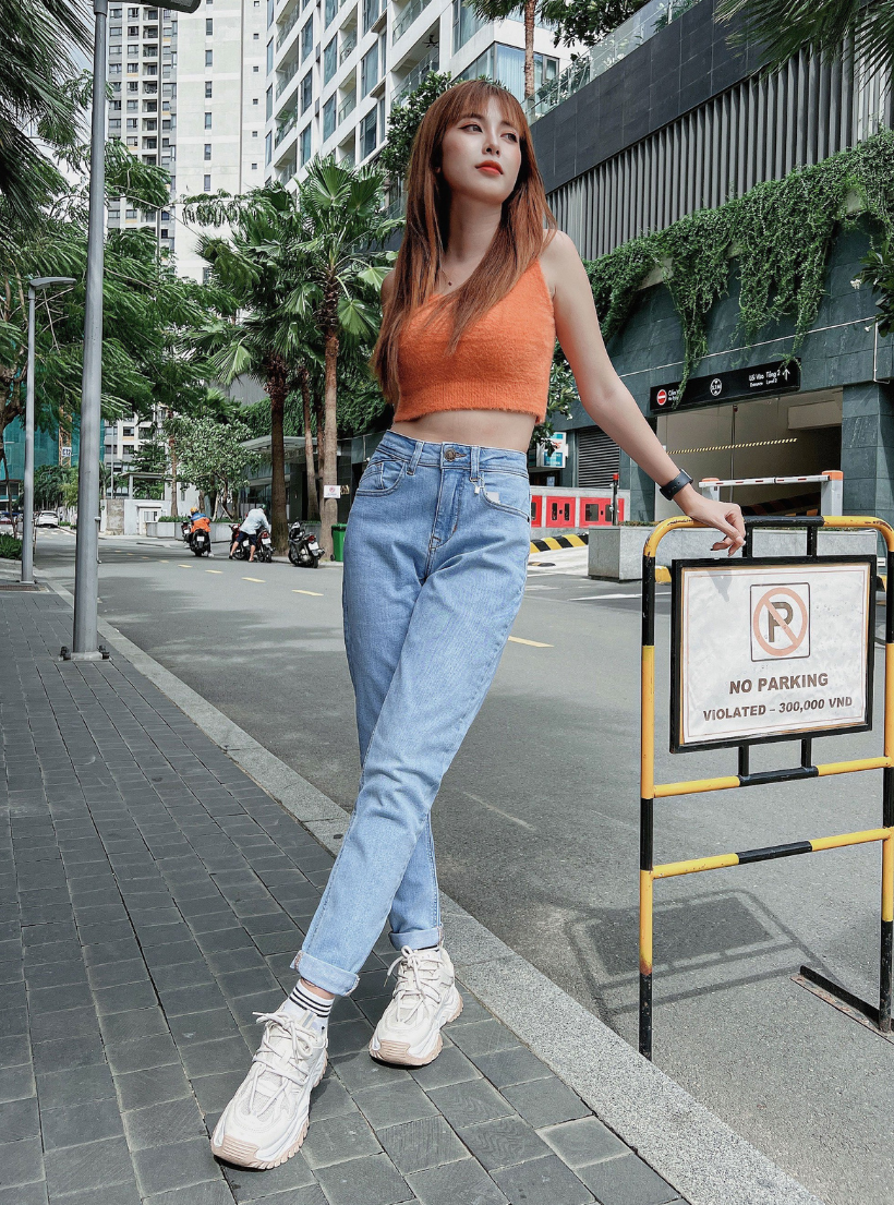 Áo croptop 3 lỗ lông mịn freesize HQJeans mẫu mới