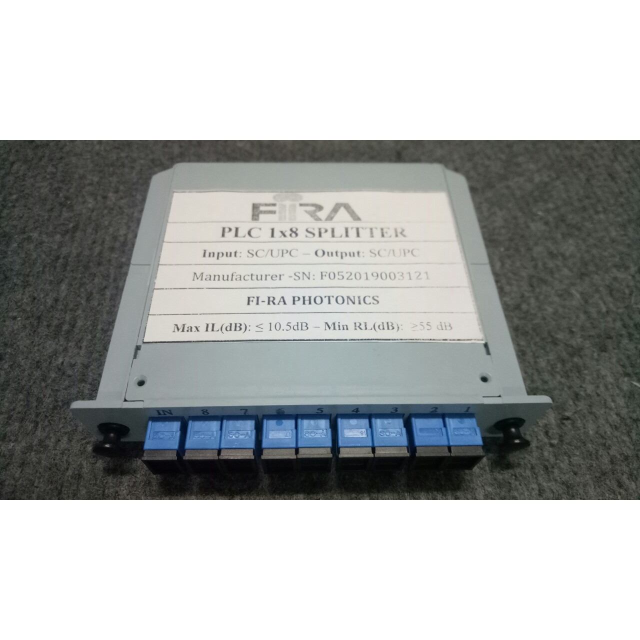 BỘ CHIA QUANG PLC 1x8 SC/UPC dạng Box - Hàng Chính Hãng