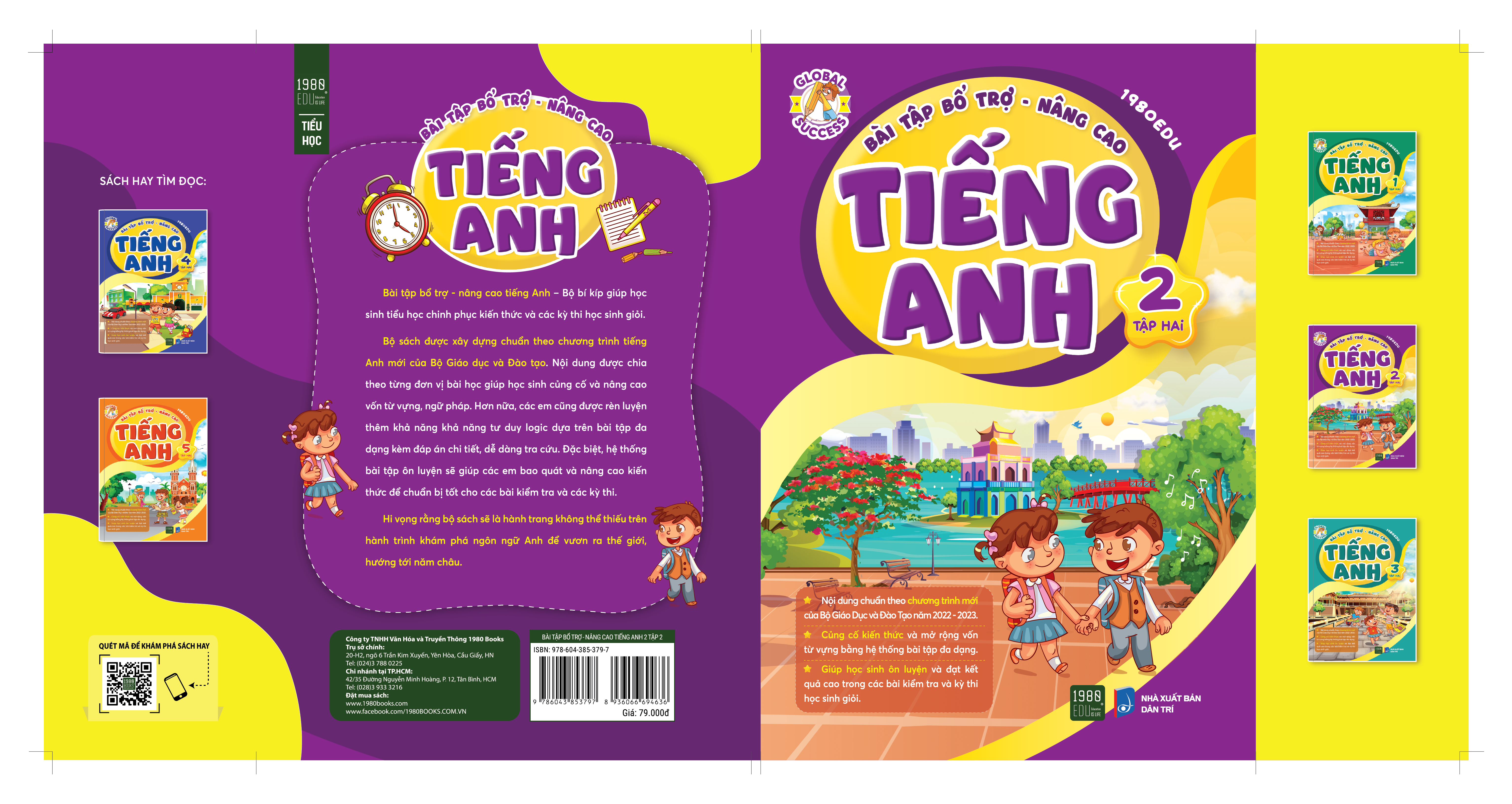 Bài tập bổ trợ nâng cao tiếng anh lớp 2 Tập 2 (1980BOOKS HCM)