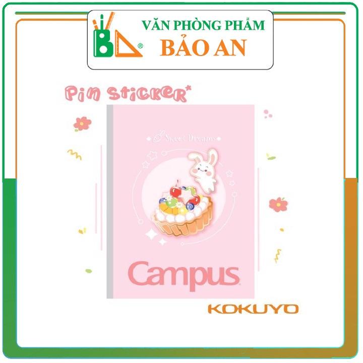 Vở KN Campus Pin Sticker 120 trang - Mua 10 tặng 1