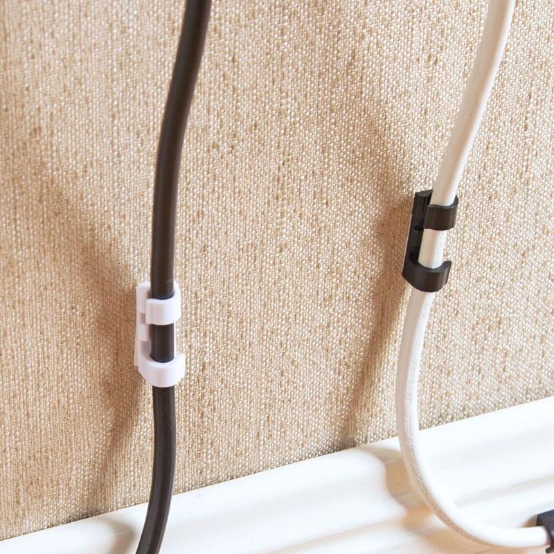 Vỉ 20c Keo 3m Nẹp Cố Định Dây Điện Kẹp Giữ Cáp Sạc Nẹp Dây Điện Chống Rối 88068