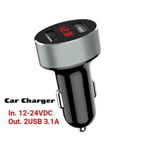 Tẩu sạc nhanh ô tô 12v-24v kèm đồng hồ báo vôn ắc quy loại tốt hàng cao câp mẫu mới