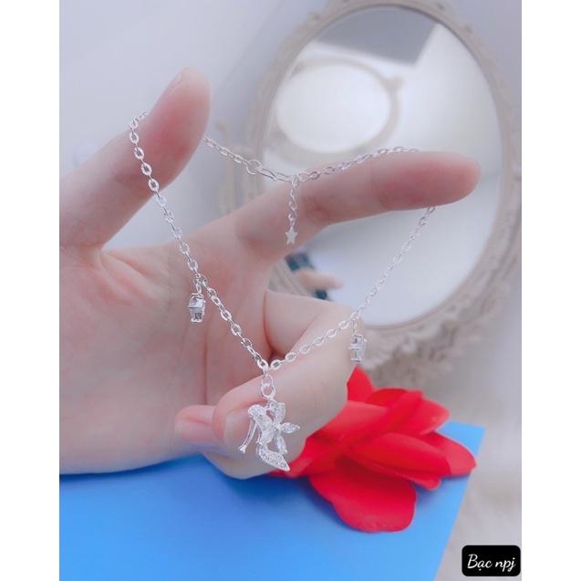 Lắc chân hình guốc , lắc chân nữ Bạc Ta - Bạc npj