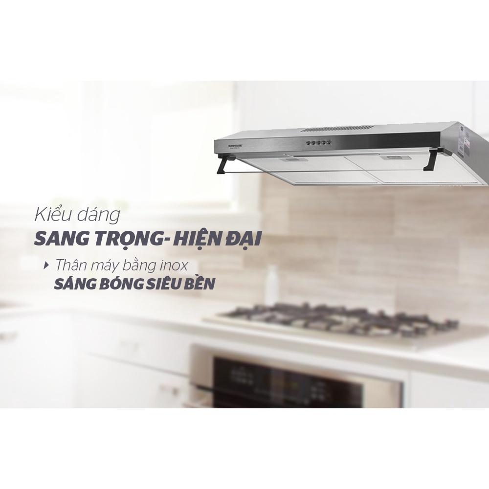 Combo Bếp từ đôi điện từ hồng ngoại Sunhouse MAMA MMB9100VN + Máy hút Inox Sunhouse SHB6118i, Hàng chính hãng - Bảo hành tại nhà