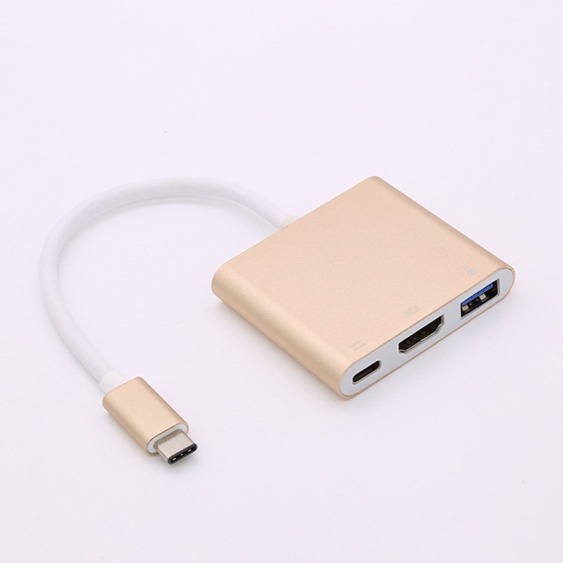 Cap chuyển đổi USB Type-C Sang USB 3.0/HDMI-Type  "Giao Màu Ngẫu Nhiên"