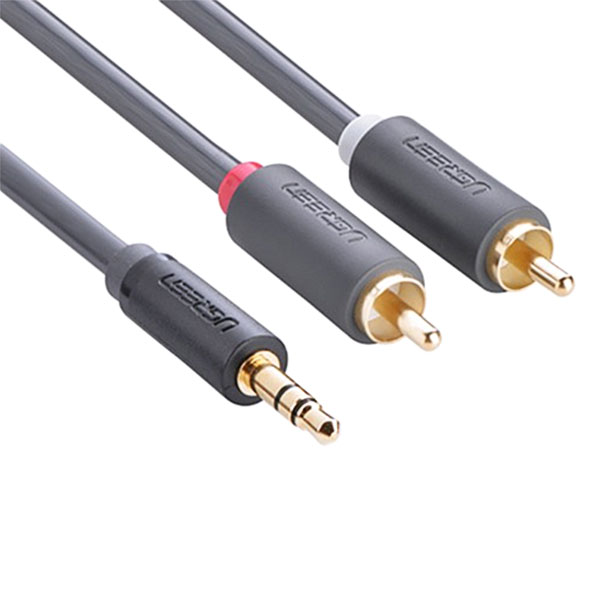 Cáp Chuyển Đổi Ugreen 3.5mm Sang 2 RCA 10513 - Hàng Chính Hãng