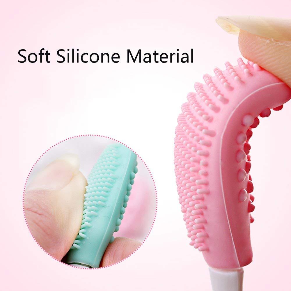 Bộ 50 Silicone Đa Năng Rửa Mặt Tẩy Tế Bào Chết Sạch Bàn Chải Cọ Môi Làm Đẹp Lỗ Chân Lông Làm Sạch Mụn Đầu Đen Dụng Cụ