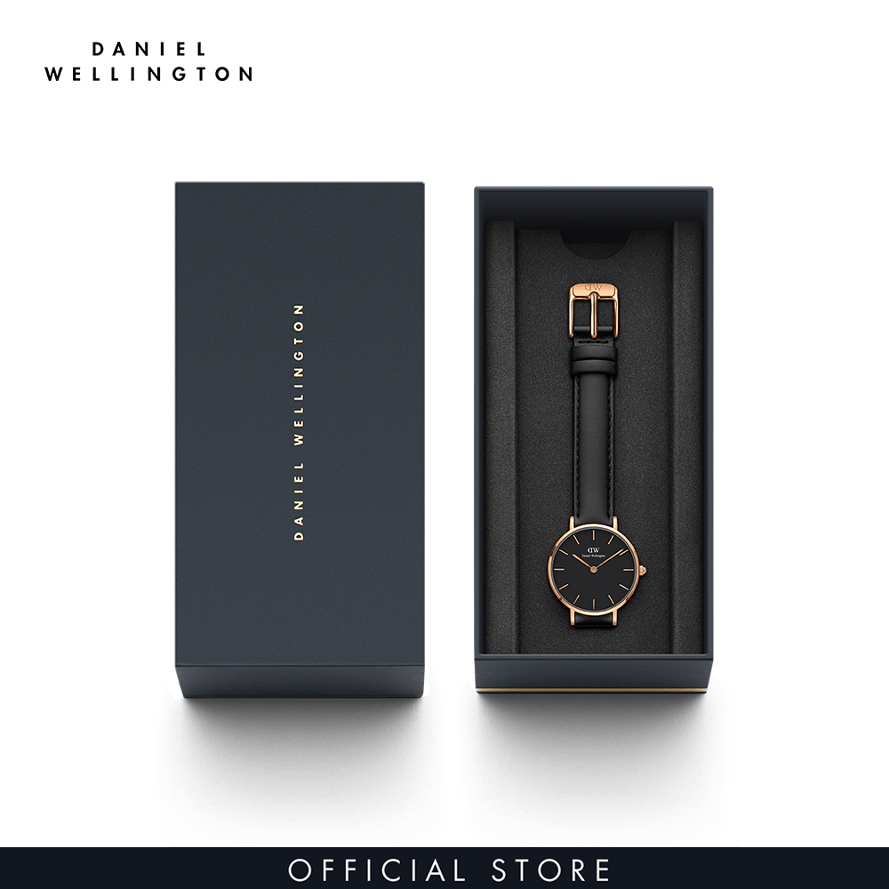 Đồng hồ Nữ Daniel Wellington dây da - Petite Sheffield mặt