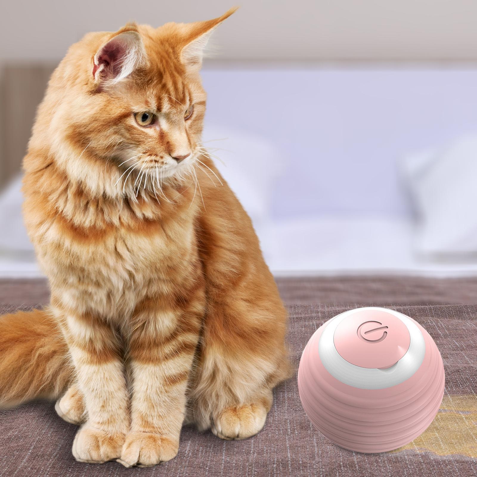Automatic Cats Ball Interactive Toy, Indoor Cats Moving Toy Bouncing Rolling Ball Pet Balls Funny Training Toy