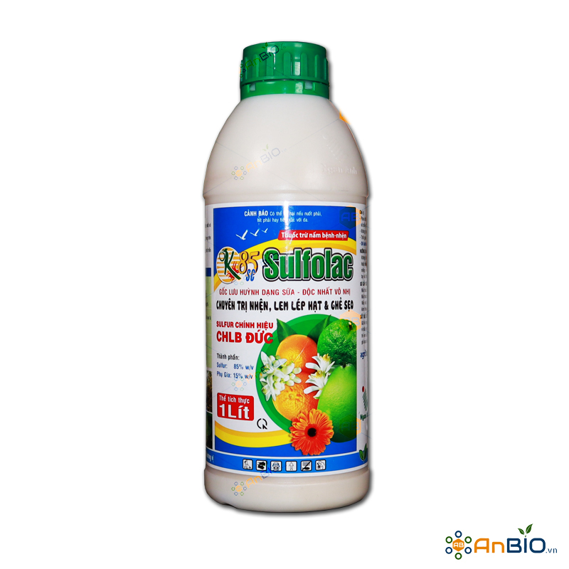 Thuốc trừ nấm bệnh và nhện Ok Sulfolac 85SC - Chai 1L