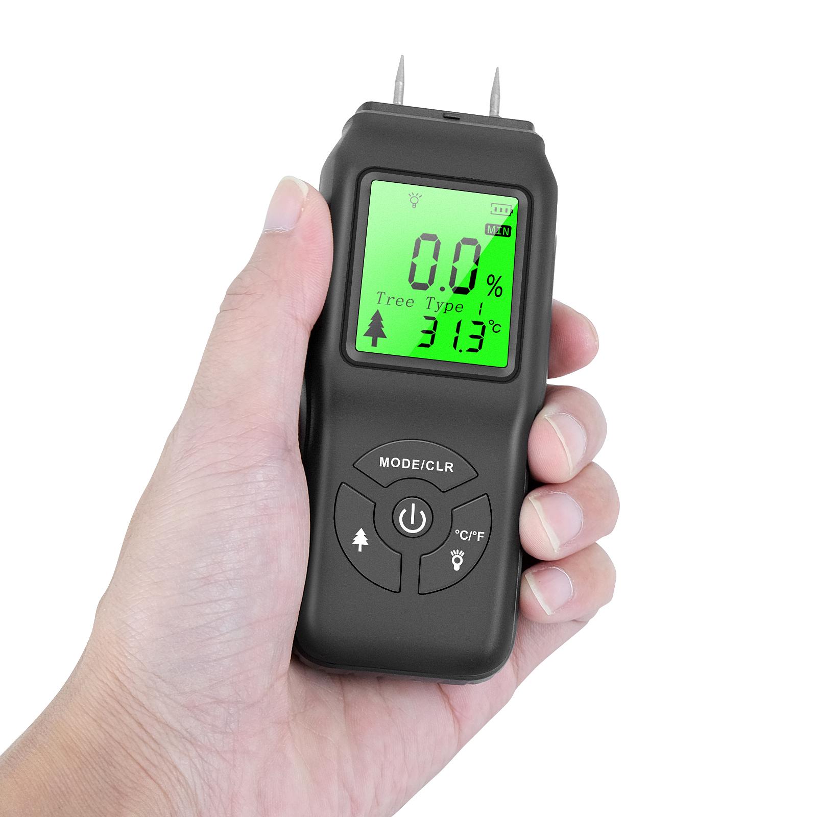 Máy Dò Độ Ẩm Kỹ Thuật Số Cầm Tay Màn Hình Lcd Có Đèn Nền Dò Rò Rỉ Nước Chính Xác