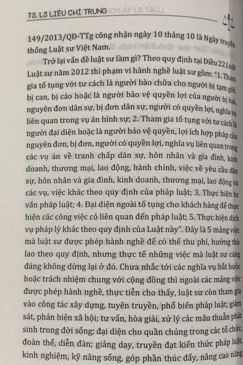Luật Sư và Nghề Luật Sư Ở Việt Nam